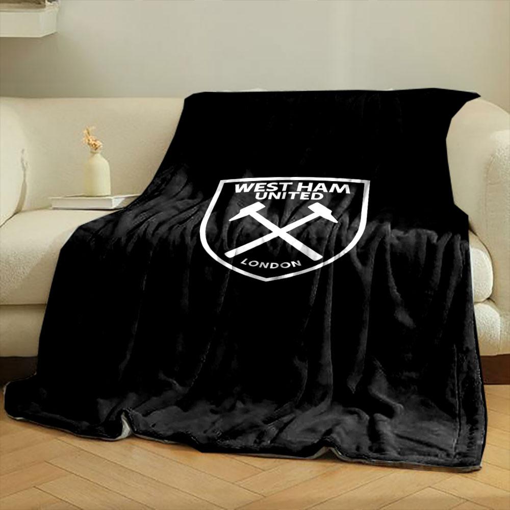 West Ham United Logo Blanket print blanket soft and cozy perfect for the living room bed sofa or a nap,gift