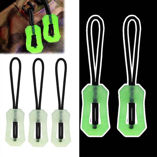 10 шт. Светящиеся пуллеры для молнии, Светящиеся в темноте бирки для молнии, Для походов на открытом воздухе, Путешествий, Рюкзаки, Куртки, Багаж, Сумки, Защита от потери, Головки для молнии