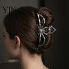Skeleton Hand Hair Clip 3Pcs Halloween Claw Clip, Hollow Spider Web Ghost Metal Clips Non Slip Alloy Clamp, Gothic Accessories for Women Strong Hold