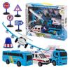 SET OF VEHICLES PASSENGER PLANE BUS AMBULANCE LIFT Road Signs
