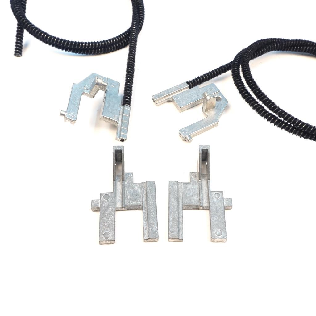 ESR674 Electric Sunroof Repair Track Drive Pull Bowden Cables Left and Right With Metal Mounting Bracket Hinges for Renault Megane MK1 Scenic MK1