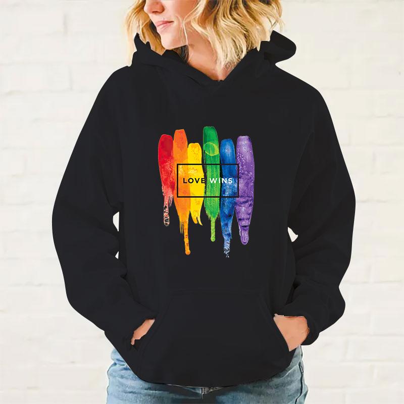 Худи в стиле y2k с принтом Lgbt Love Wins, мужские/женские толстовки, повседневное худи, пуловер с индивидуальностью
