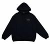 BALENCIAGA Back Logo Hoodie Black Men's Size S Model 600583