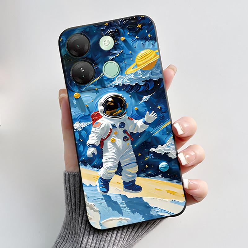 Милый Чехол Для Infinix Smart 7 HD / Smart 7 Plus Fundas Coque Печатный Корпус Защитная Крышка Мягкий Силикон Мультяшный Чехол для Телефона