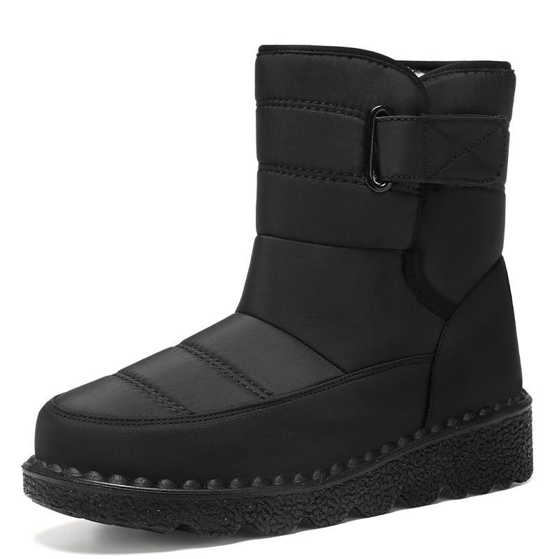 Хлопковые ботинки женские зимние новые внешнеторговые большого размера ботинки теплые и с начесом утолщенные полиуретановые хлопковые туфли уличные зимние ботинки
