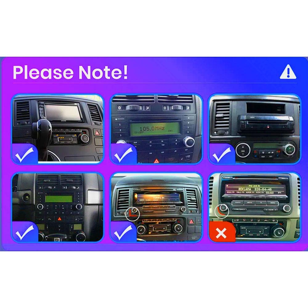 Автомобильный радиоприемник мультимедийный проигрыватель для Volkswagen Touareg Transporter T5 Multivan 2004-2011 2 Din Android Carplay GPS Autoradio 1+32 ГБ