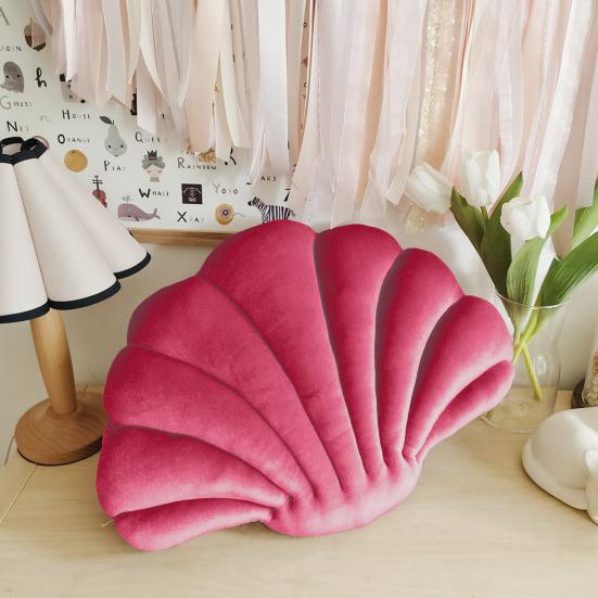 Throw Pillow Non-shedding Tear-Resistant High Elasticity Good Rebound Full Filling Breathable Shell Shape Throw