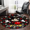 Customizable M-Mickey (2) Round Non-Slip Carpet - Ideal for Garden, Picnic, Office, Perfect for Decoration, Suitable For All Seasons