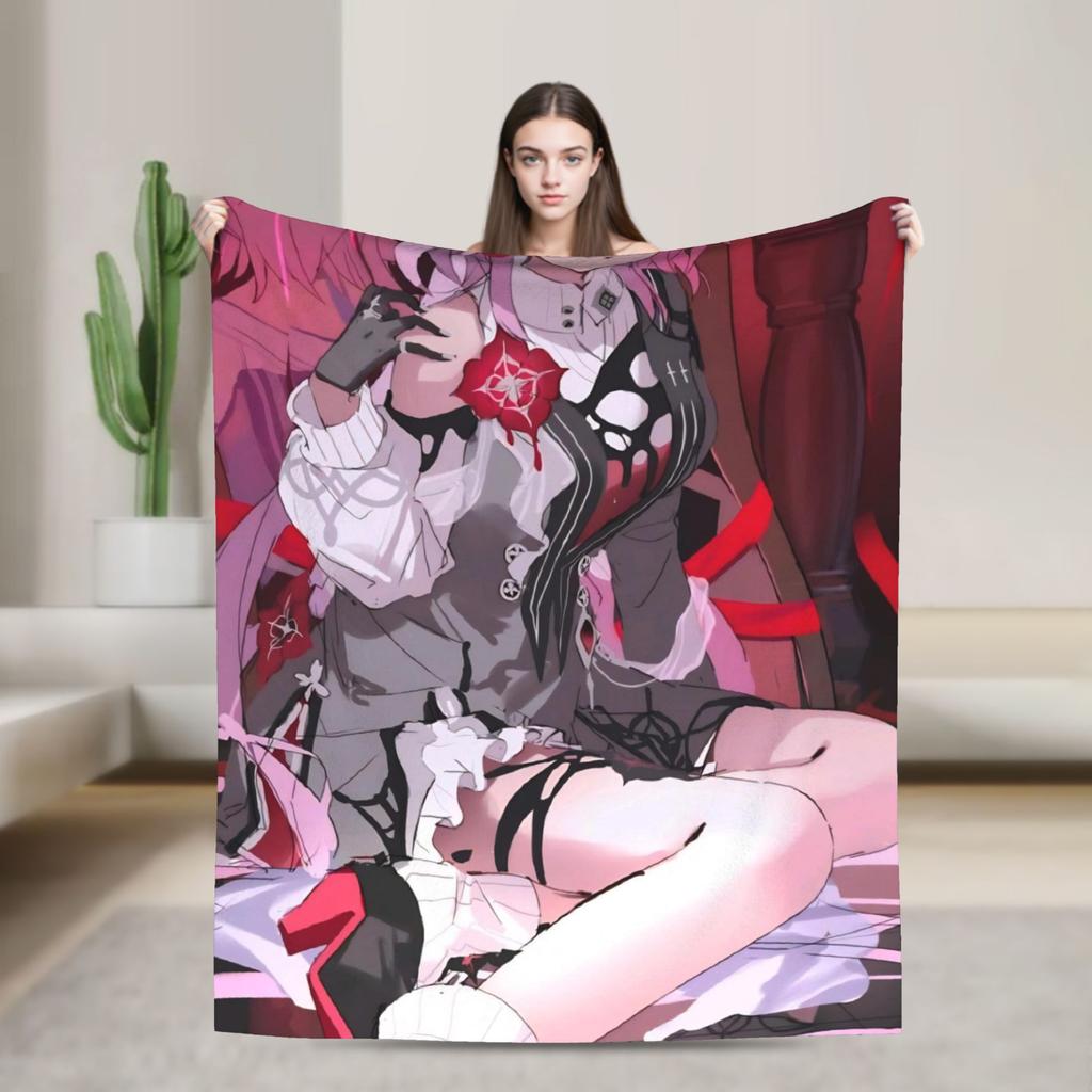 Супер Теплое ОдеялоДетское Взрослое Кемпинг Honkai Star Rail Плед Фланелевое Покрывало Для Улицы Новинка Покрывало для Дивана-Кровати