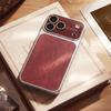 Матовый чехол из леопардовой кожи для iPhone 17 13 14 15 16 Pro Max 17Pro С большим окном Ударопрочный защитный чехол