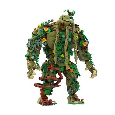Gobricks MOC Малевелед Человек-Тварь Тед Строительные Блоки Фильмы Оборотень DIY Модель Кирпич Гуманоидный Мутант Болотный Монстр Игрушка Подарок