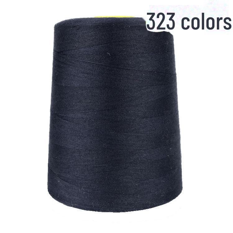 402 High-Speed Polyester Sewing Thread, 8000 Yards, Black & White for Industrial Sewing Machines