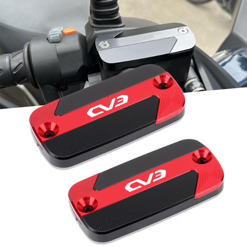 Motorcycle CNC Front Brake Reservoir Fluid Tank Oil Cup Cover For KYMCO CV3 CV 3 2019- 2023 2022 2021 2020 2019