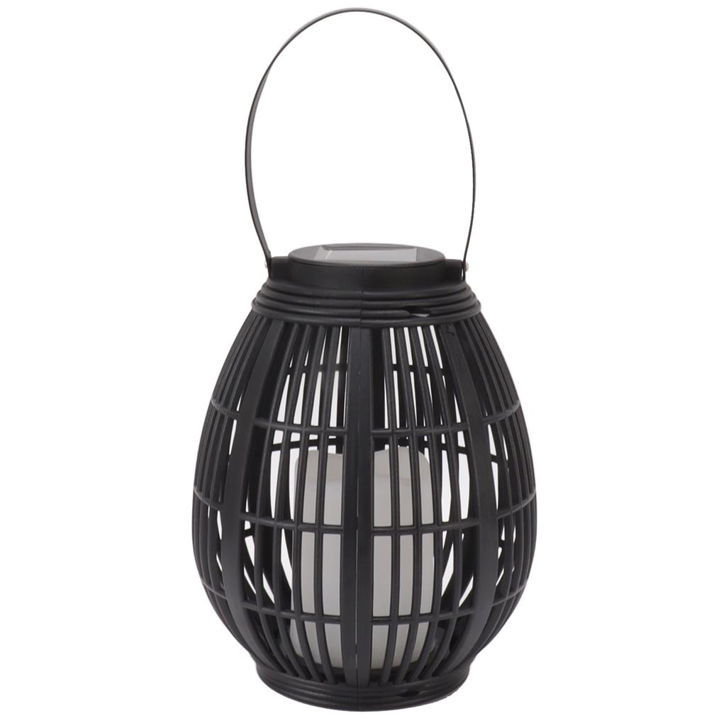 Solar Garden Lantern LED Outdoor Solar Lantern Waterproof Decorative Rattan Lantern For Patio Pathway Courtyard