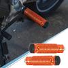Universal Orange Motorcycle Motorbike Pegs Footrests Pedal M8x1.25 Pack of 2