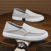 Модная мужская повседневная обувь, мокасины, дышащие туфли на плоской подошве из парусины, 2024, удобные кроссовки для отдыха, вождения, ходьбы, молодежная обувь для мужчин