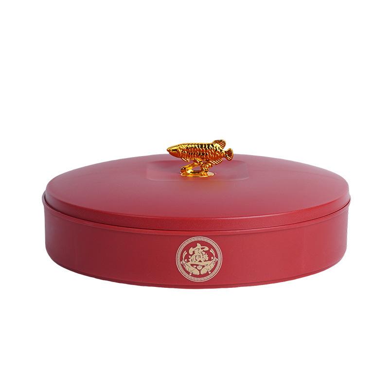 Креативная новогодняя коробка для конфет, легкая роскошная бытовая коробка для хранения сухофруктов, свадебная праздничная многосеточная тарелка для орехов