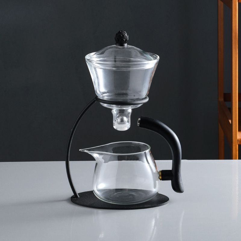 Креативный стеклянный чайник, термостойкий боросиликатный турецкий горшок для капель для чая, кофе, автоматическая чашка