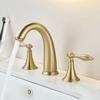 Brush Gold Basin Faucet Total Brass Bathroom Faucet Black Widespread Sink Faucets 3 Hole Waterfall Faucet Water Tap