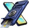 Чехол для Samsung S26 Ultra S2 S24 S23 Ultra A7 A37 A17 с магнитным поворотным кольцом-подставкой, усиленный, защита от падений, кошелек