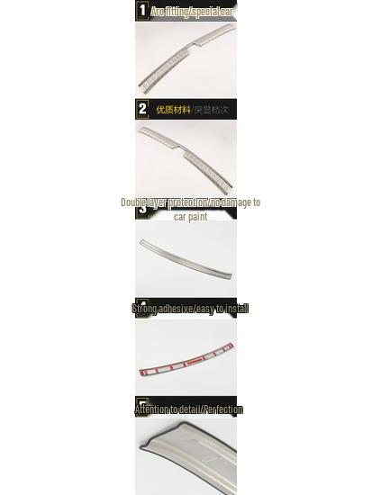 Задняя защитная пластина с пайетками для 17 K2: Накладка на бампер багажника из нержавеющей стали