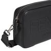 Fendi Логотип Молния Сумка-камера Мужская Сумка через плечо Черный 7M0286-AMAC-F0GXN