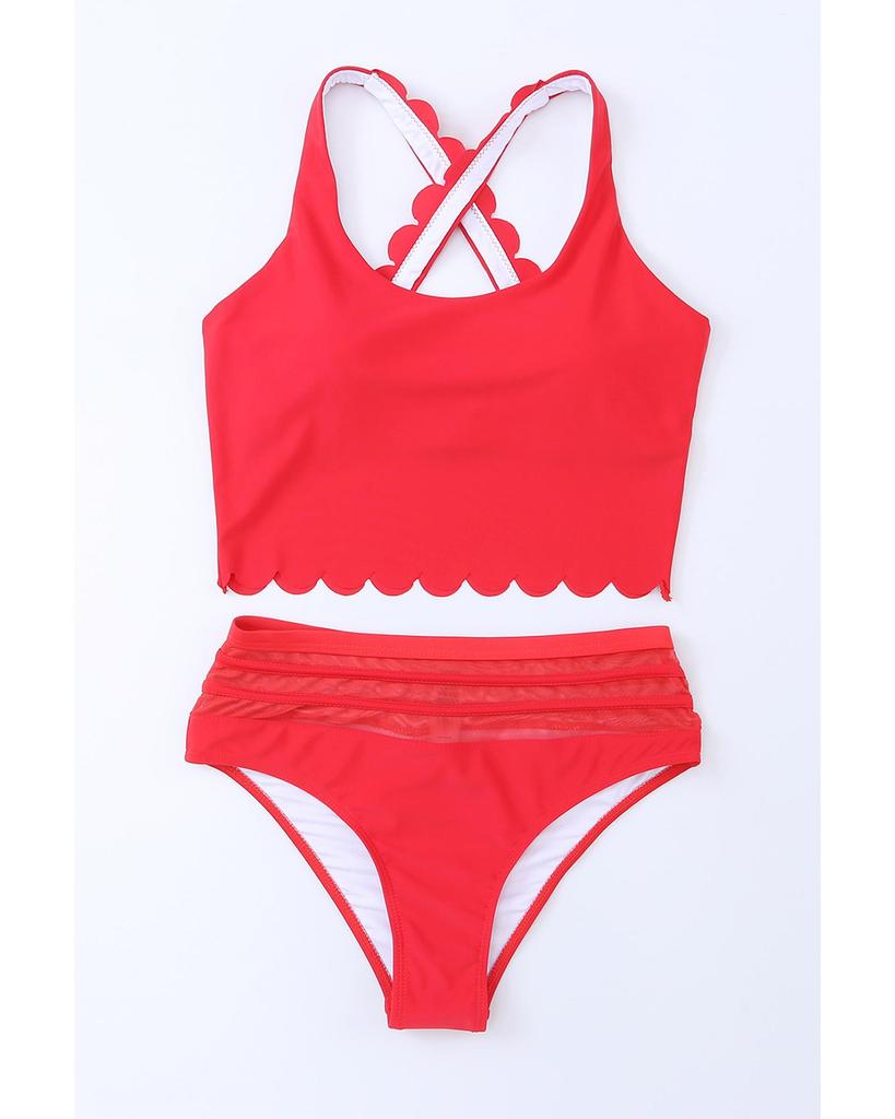 Azura Exchange Criss Cross High Waist Bikini