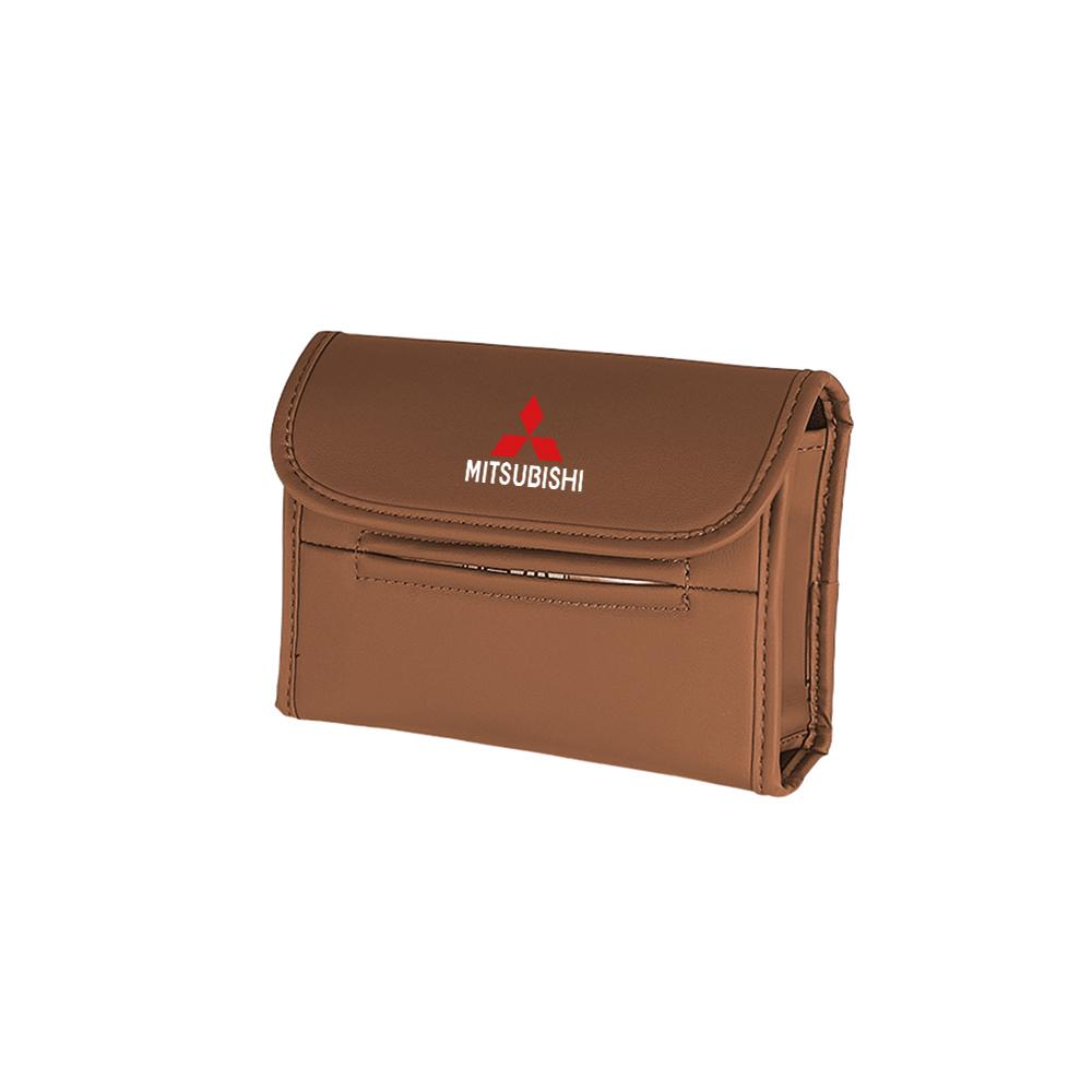 Car Tissue Box Car Seat Back Tissue Hanging Storage Bag For Mitsubishi ASX EVO Lancer EX Montero Mirage Outlander Grandis Pajero