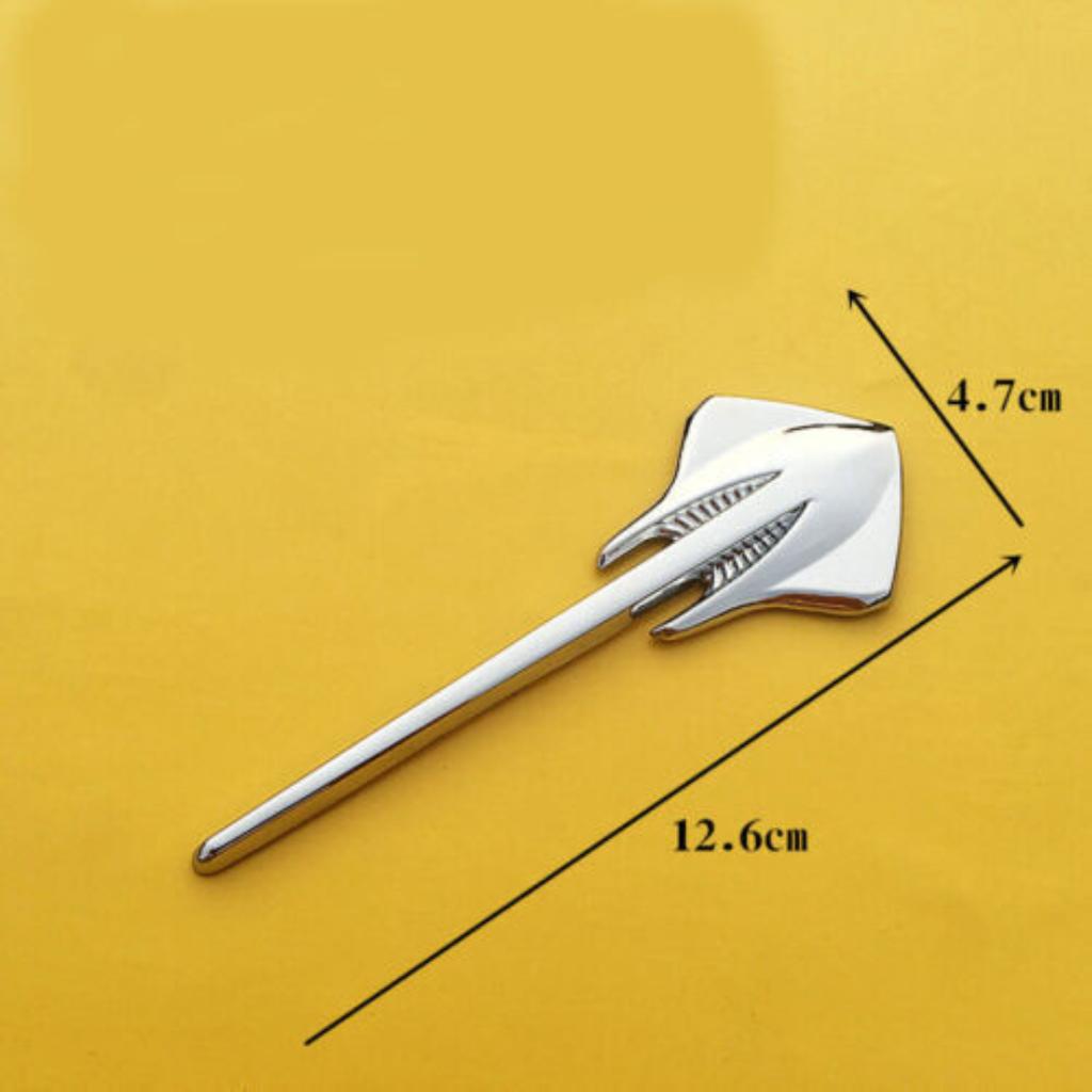 2 шт. металлический хромированный значок на крыло Corvette Stingray, значок на боковое крыло, наклейка, наклейка