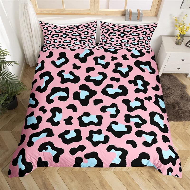 Пододеяльник с принтом леопарда и гепарда, двойной зебровый, змеиный, жирафовый, с принтом шкуры животного, пододеяльник с абстрактным геометрическим узором, комплект постельного белья в стиле пэчворк