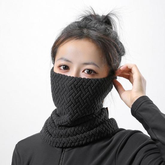 Зимний шарф-труба с ветрозащитной бархатной подкладкой для лыж, утеплитель для шеи, шарф для