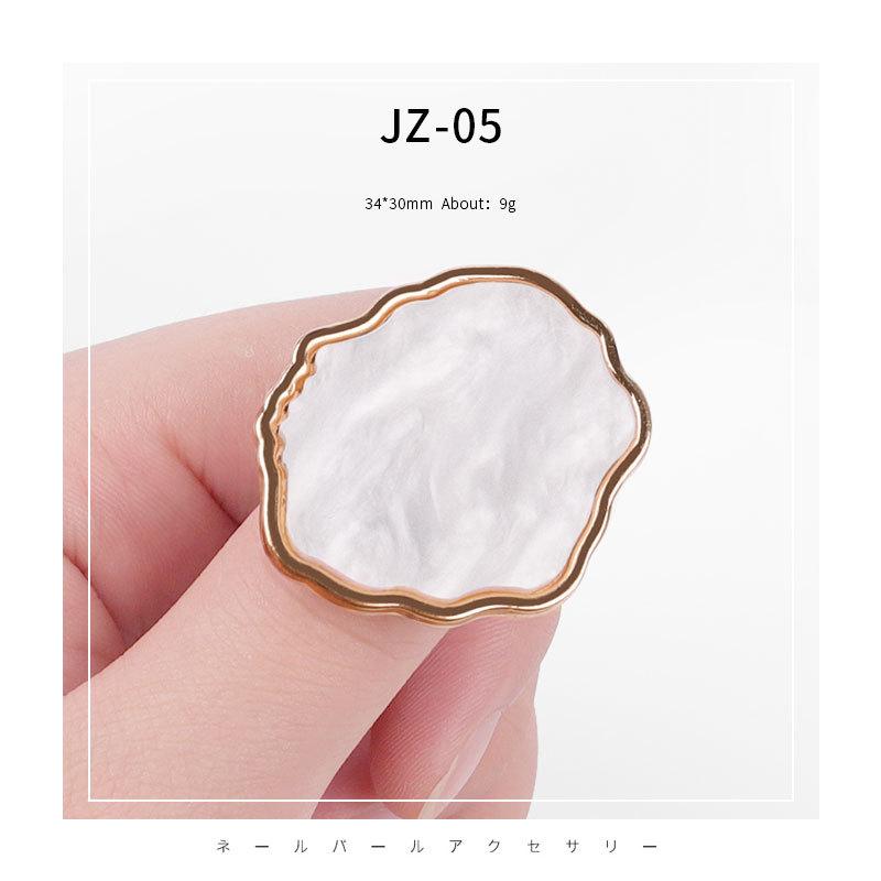 Nail Art Marble Shell Ring Подставка для дисплея Палитра Розовый Белый Регулируемый УФ-гель-лак Цветная доска для рисования Инструмент для ногтей