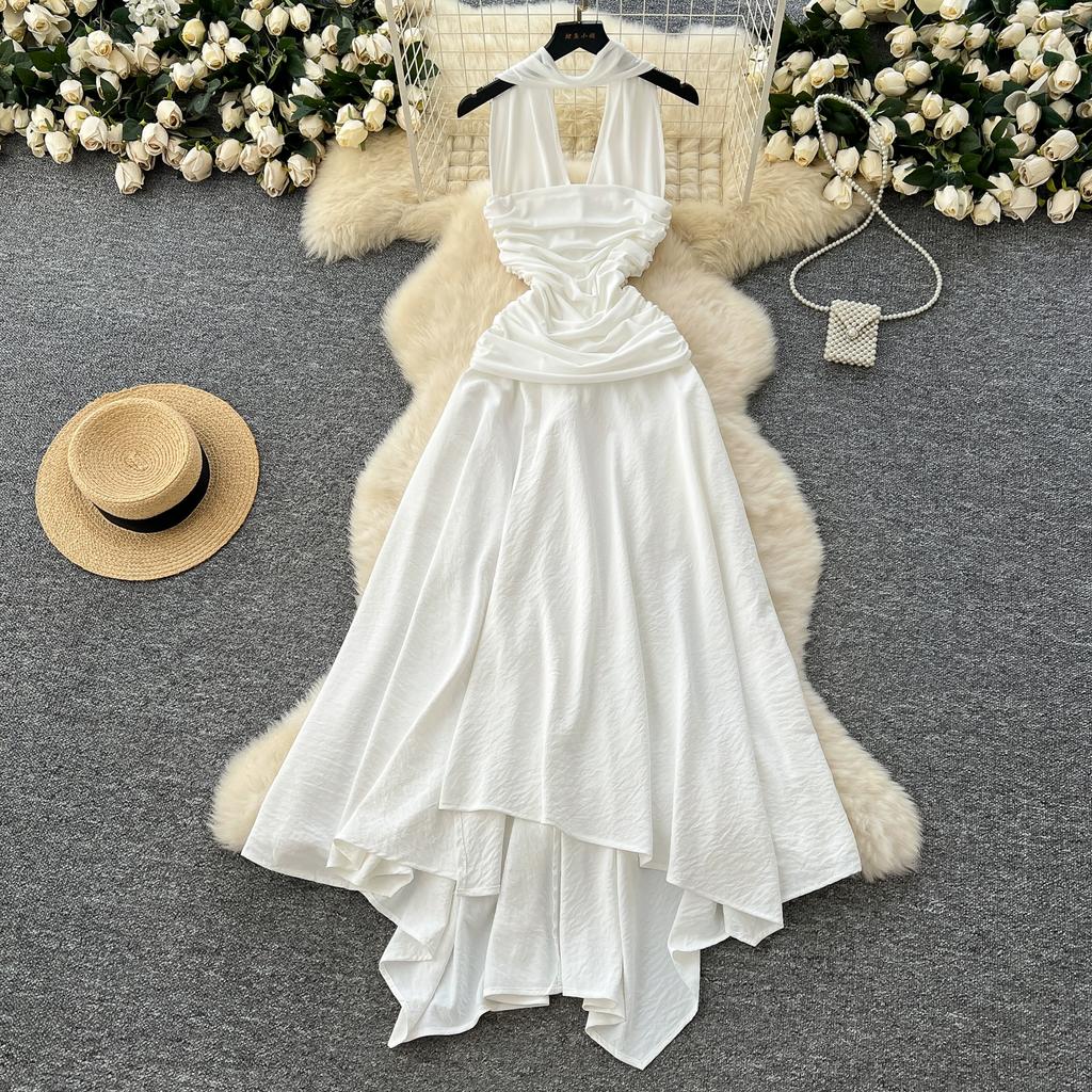 Summer Women Sexy Strapless Holiday Beach Long Maxi Fairy Dresses