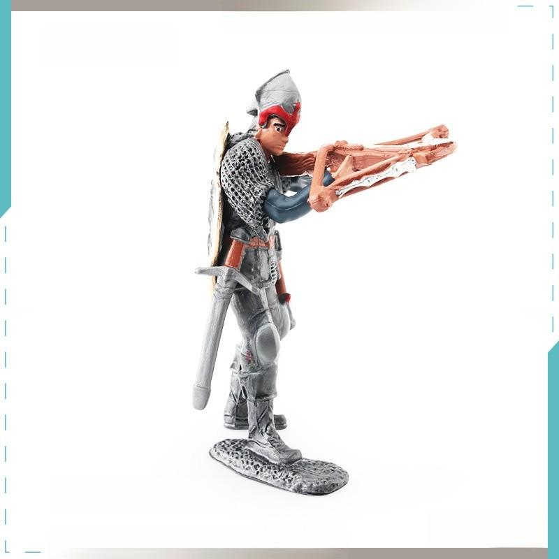 Изысканная статичная модель западного мифического рыцаря с детализированным оружием, идеально подходящая для демонстрации