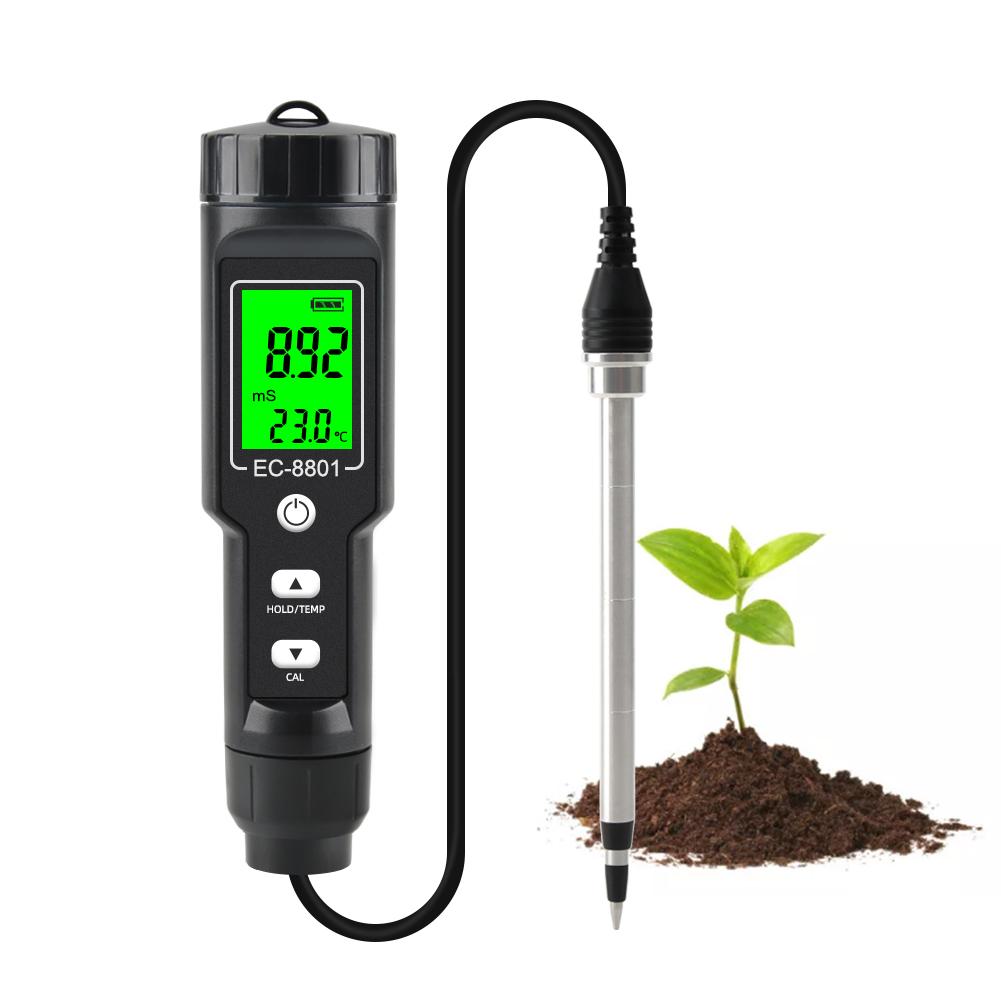 Digital Soil EC/temperature Tester, Widely Used In Greenhouses, Gardening, Farmland Planting, Laboratories, Agriculture, Potted Plants, Etc.