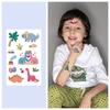 1 Sheet Kids Glitter Sticker Toys Dinosaur Fake Tattoo Stickers Kids Watertransfer Sticker