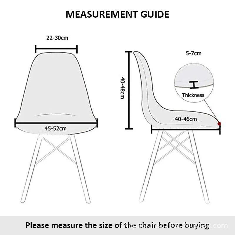 Жаккардовый скандинавский чехол на стул, регулируемый стул с круглой спинкой, чехол для стульев для столовой, барных стульев, 1/2/4/6 шт.