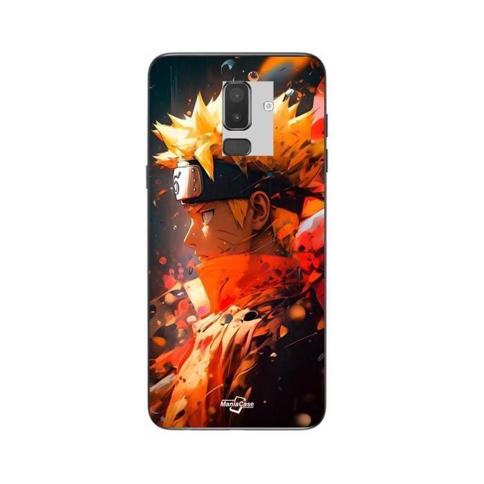 Coque - Maniacase - Samsung Galaxy J8 2018 - Naruto Uzumaki - Souple - Noir