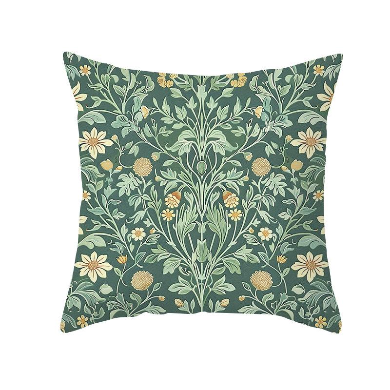 New Classic Flower Pillow Cover European Retro Style Sofa Cushion Cover Living Room Bedroom Decorative Cushion Cover