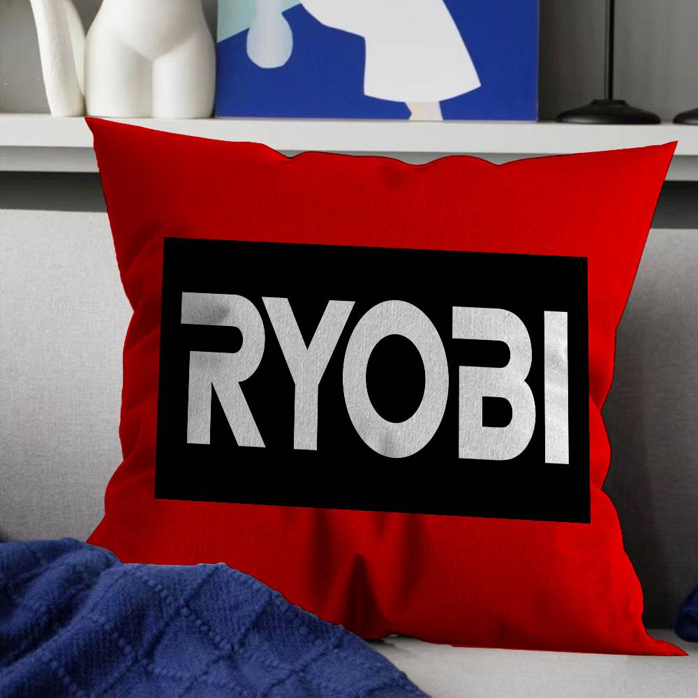 Ryobi Equipment Электроинструменты Логотип Бренда Коврики для Пола Чехол для Подушки Наволочка Обивочная Ткань Диван Декоративная Подушка Декор для Дома Наволочка