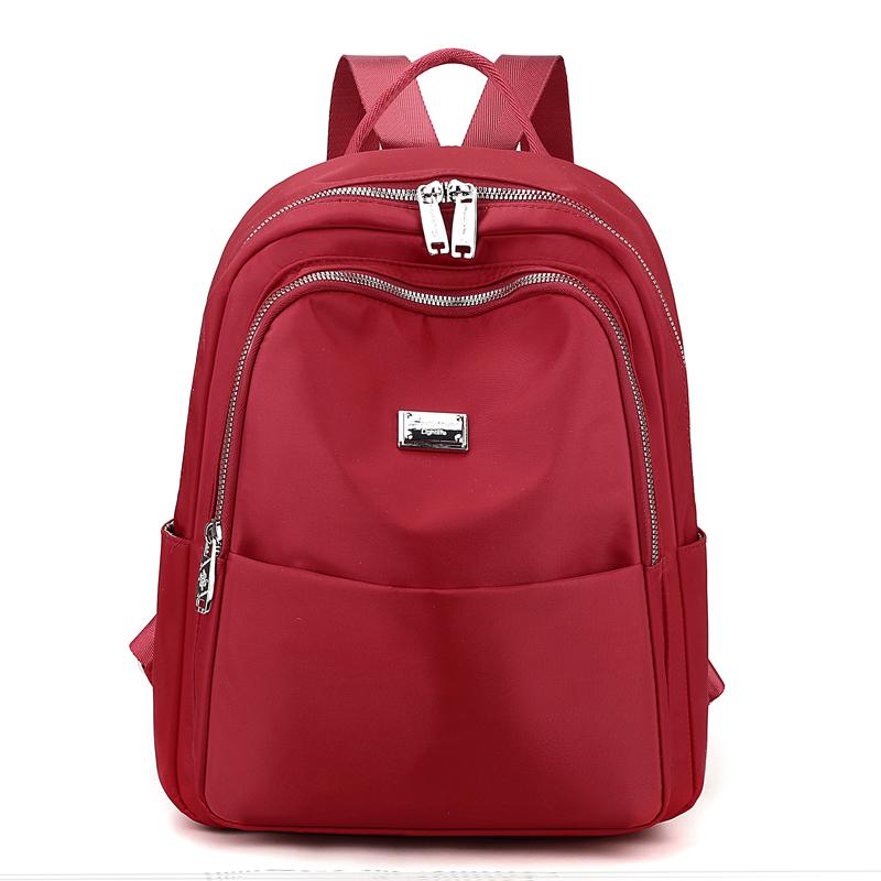 Women Nylon Backpack Student Schoolbag Mother Travel Bag