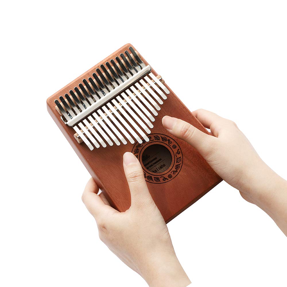 Набор для начинающих калимба 17 клавиш калимба молоточковая настройка с японскими нотами пианино для большого пальца идеально подходит для начинающих и профессионалов ударный инструмент
