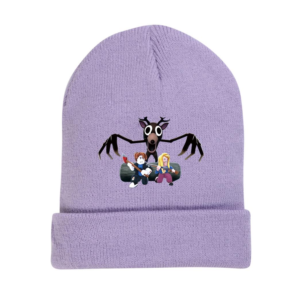 Детские Девочки Модные Аксессуары 99 Ночей в Лесу Принтованные Повседневные Шляпы Кепки с Козырьком Вязаная Шапка