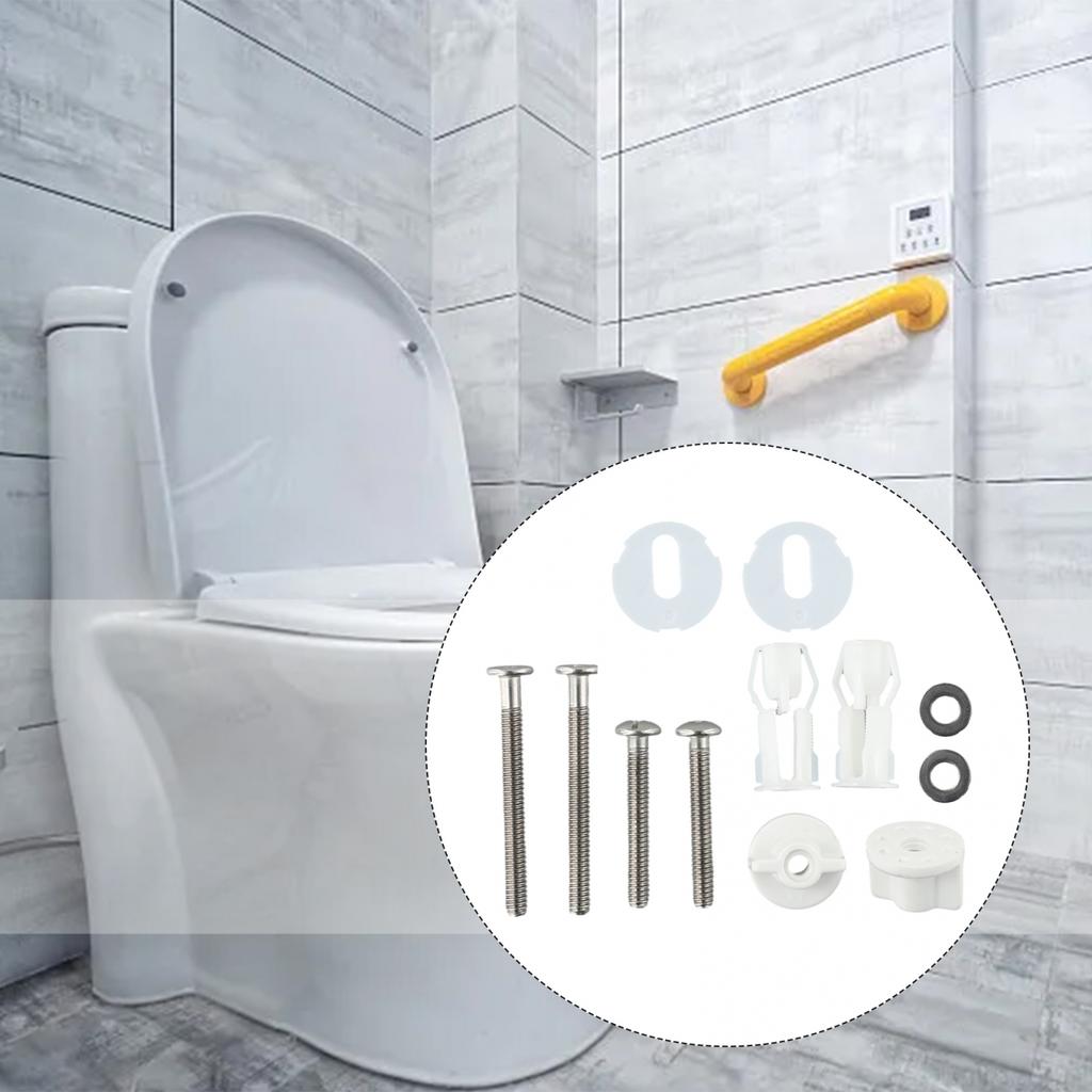 Крепление крышки унитаза Аксессуар для крышки унитаза Верхняя фиксация Винты Гайка для унитаза