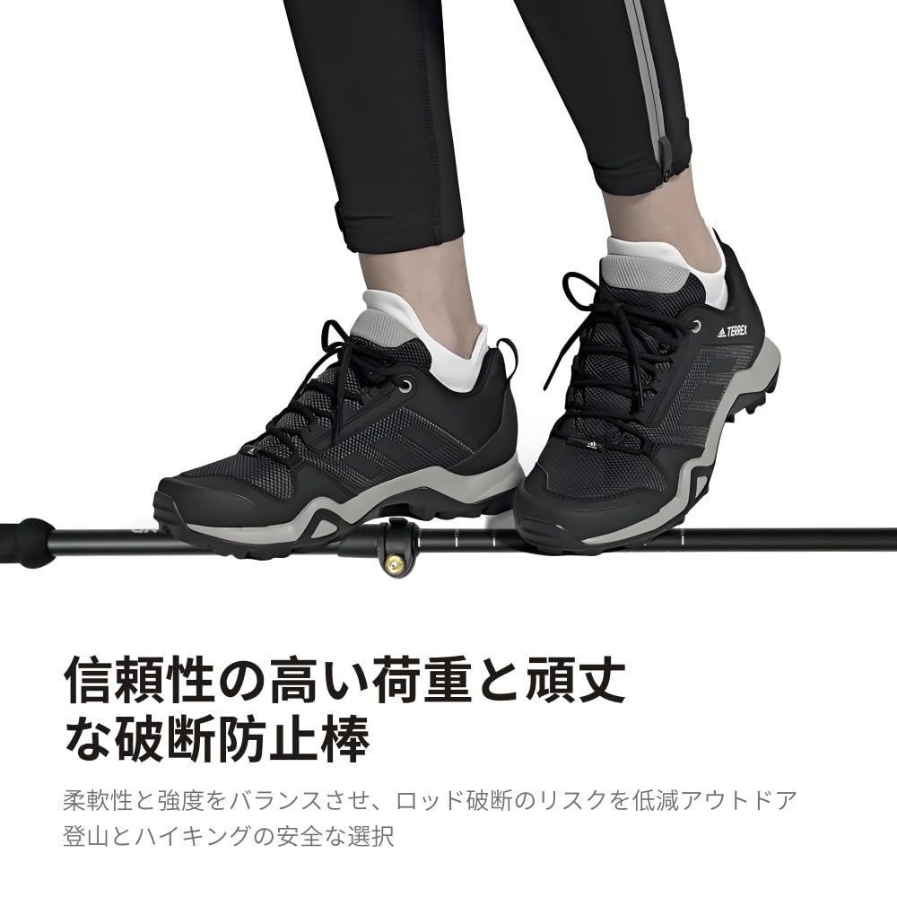 DEER LAND Альпинистская треккинговая палка Трекинговая палка Легкое альпинистское снаряжение Авиационная алюминиевая альпинистская трость Телескопическая (углерод