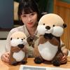 New 25/40cm Simulation Lucky Otter Stuffed Animal Dolls Cartoon Pillow Baby Comfort Toys Girlfriend Boy Birthday Christmas Gifts