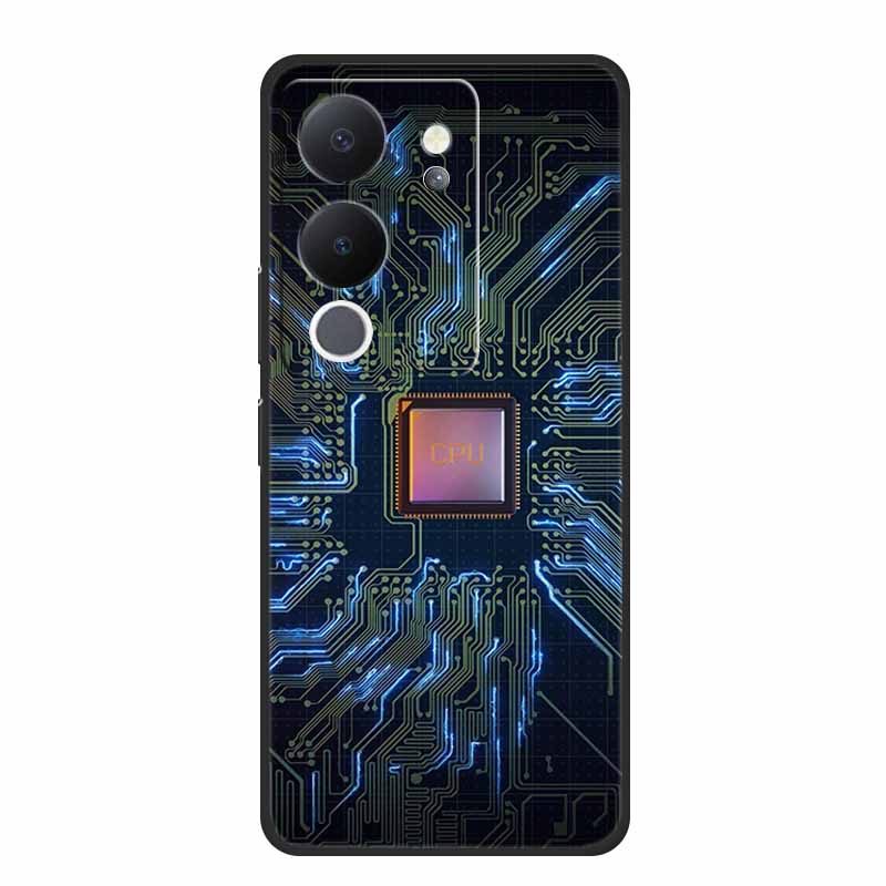 Phone Case For Vivo V30 Lite 5G Back Cover Case Shockproof Black Silicone Soft Funda For Vivo V30 Lite Case V 30 Lite Coque Capa
