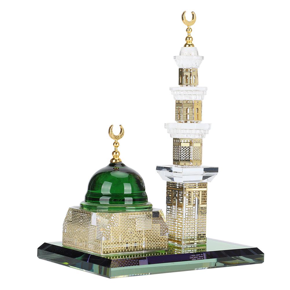 1 Set Muslim Kaaba Dome Mosque Islamic Desktop Ornament Table Car Decor Crafts Gifts