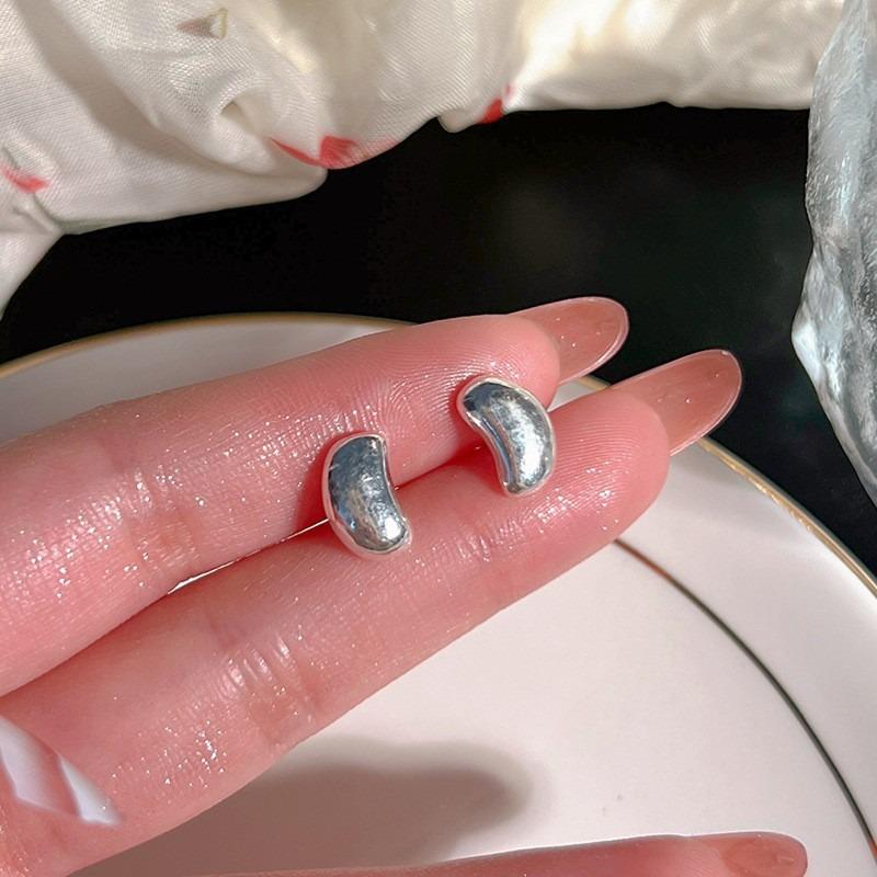 Иглы для ушей из стерлингового серебра S925, новые темпераментные простые и маленькие серьги-пусеты, женские серьги, серьги для пирсинга ушей, серьги, предотвращающие блокировку, ювелирные изделия