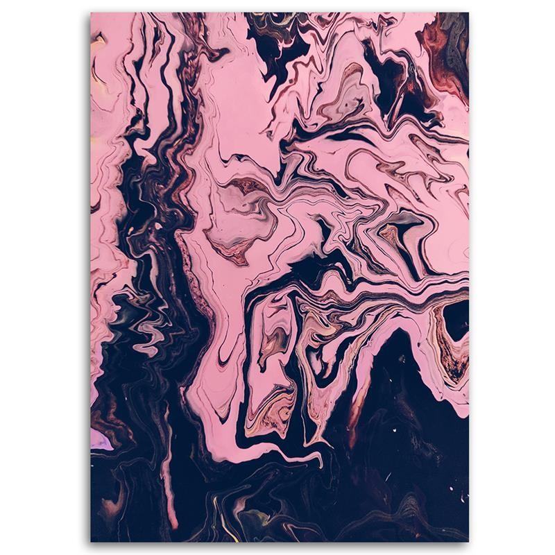 Canvas print, Painted pink abstraction